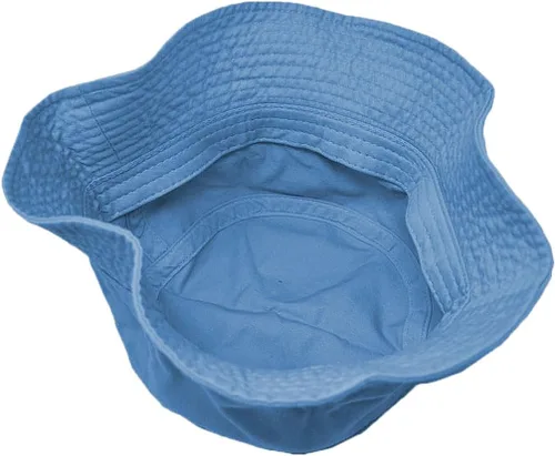 Vista 4 de Glory Max Sombrero de cubo unisex de color sólido 100% algodón, sombrero de ala pequeña, plegable, para viajes, verano, playa
