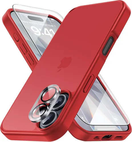 Vista 147 de Yriklso 3 en 1 Funda Magnética Fuerte para iPhone Air, 1X Protector de Pantalla + 1X Protector de Lente de Cámara, Cubierta Protectora a Prueba
