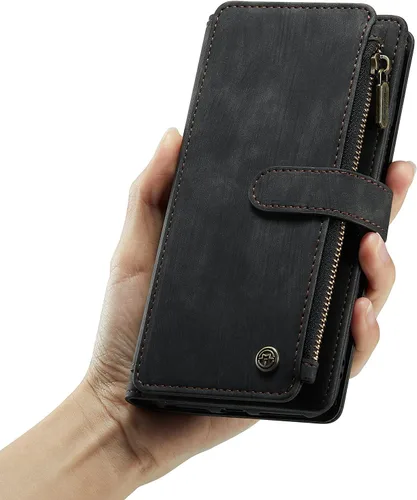 Vista 7 de UEEBAI - Funda tipo cartera para iPhone SE 2022 5G/iPhone 7/iPhone 8/iPhone SE 2020, hecha a mano, de piel sintética, con ranuras para tarjetas