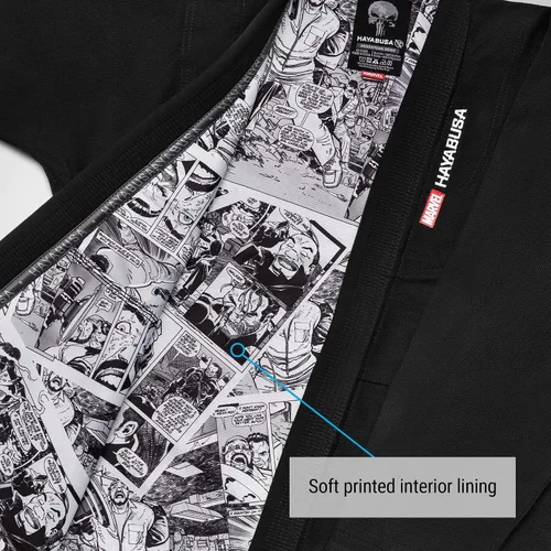 Vista 2 de Hayabusa Marvel Hero Elite Jiu Jitsu Gi adulto