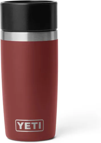 Vista 15 de YETI Rambler - Botella de viaje de 8 onzas, acero inoxidable, aislada al vacío con tapa a prueba de fugas, color negro