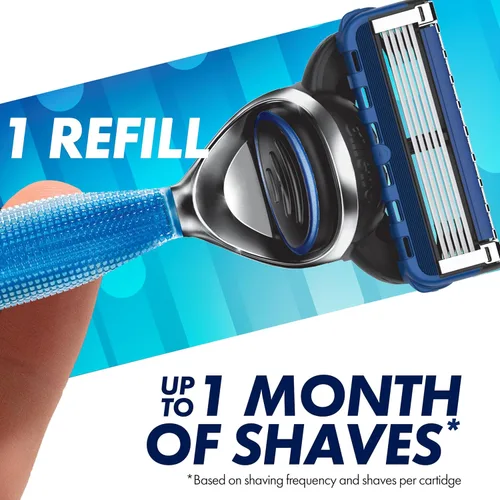 Vista 5 de Gillette 5 repuestos de cuchillas de afeitar de 5 cuchillas para hombre, 12