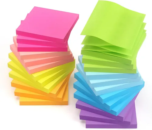 Vista 8 de Phthdoty - 8 blocs de notas adhesivas emergentes de 3 x 3 pulgadas, 4 colores pastel, 640 hojas Pop-Up Refills with Strong Adhesion and Clean