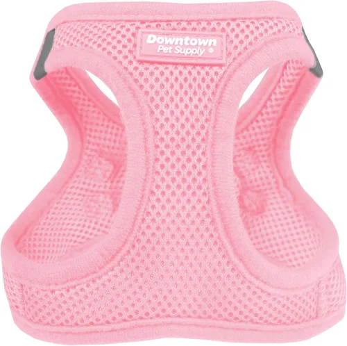 Vista 117 de Downtown Pet Supply Arnés para perro Step-in – Sin tirones, malla acolchada ajustable con ribete reflectante, correa de hebilla segura – Arnés