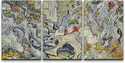 Vista 110 de wall26 Lienzo enmarcado para pared, juego de arte con flores de almendra de Vincent Van Gogh, naturaleza, ilustraciones de área silvestre, bellas