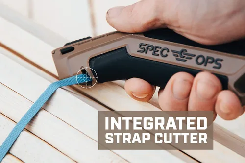 Vista 3 de Spec Ops Tools - Cuchillo utilitario con hoja retráctil, paquete de 2, incluye 5 cuchillas adicionales en almacenamiento de mango, 3% donado a