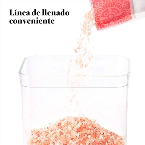 Vista 6 de OXO Good Grips POP - Recipiente hermético de almacenamiento de alimentos - Caja Grande Mini 1.1 Qt Ideal para bolsitas de té, suministros