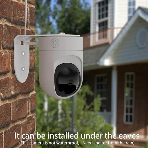 Vista 5 de Soporte de pared de metal para Eufy Security Indoor Cam E220 y Eufy P24, proporciona mejores ángulos de visión