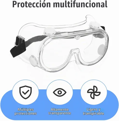 Vista 5 de Paquete de 2 gafas de ducha ajustables, protectores de pestañas y cejas, protector de ojos después de cirugía de cataratas Correas negras