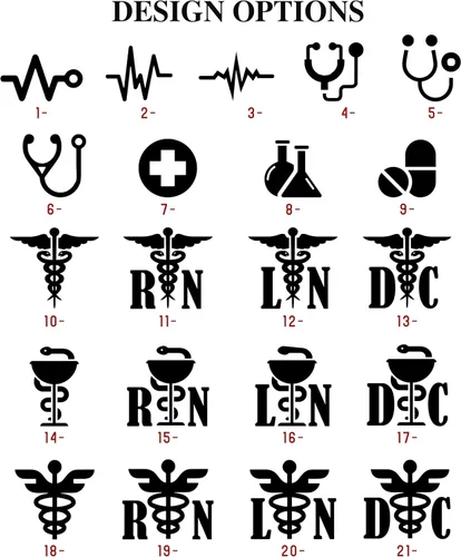 Vista 2 de Top de uniforme médico bordado con bordado para añadir tu logo de texto, iniciales de monograma, para mujer