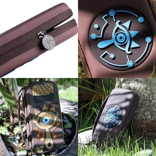 Vista 4 de Zelda Switch Carrying Case Compatible with Nintendo Switch Switch OLED, Portable Travel Protective Silicone Case for Switch Carry Case, Hard Switch