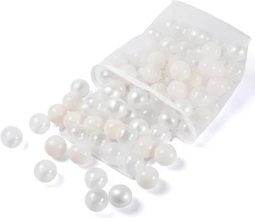 Vista 8 de Bolas de pozo de bolas Realhaha 50 100 200 500 Bolas de juego de plástico para bebés, niñas, niños pequeños, tienda de campaña, piscina, sala
