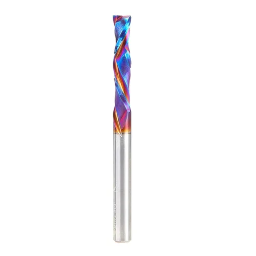 Vista 32 de Amana Tool Spektra Extreme Tool Life Recubierta - Broca de router en espiral de compresión CNC de carburo sólido recubierta, 46182-K, 1/2 D x 1 CH x