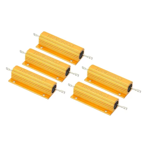 Vista 34 de PATIKIL Resistencia de carcasa de aluminio de 100 W 0.01 ohmios, paquete de 5 resistencias de carcasa de aluminio con carcasa de alambre enrollado