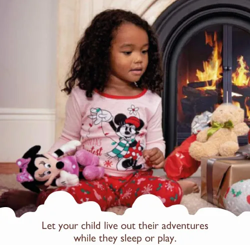 Vista 2 de Disney Girls' 2-Piece Loose-fit Pajamas Set