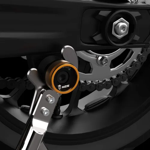 Vista 2 de MZS Carretes de balancín de 10 mm, deslizadores universales M10 x 1.25 y M10 X1.5 para motocicletas en negro CNC compatibles con EX250 EX300 EX650