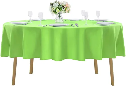 Vista 136 de Mantel rectangular de tela de poliéster lavable de 60 x 120 pulgadas, para decoración de bodas, fiestas, comedores, banquetes