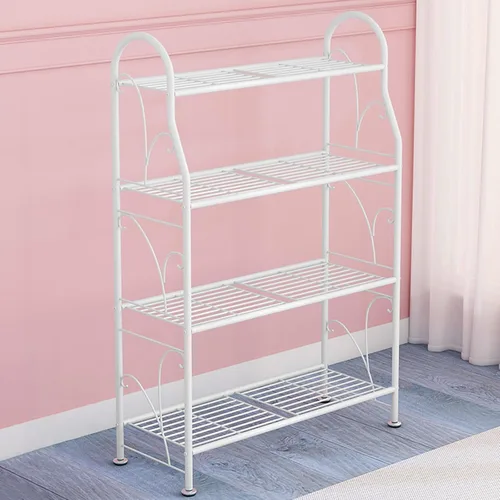 Vista 10 de LIGUOYI Estante para almacenamiento de plantas de interior de 3 niveles y 4 niveles, estante de metal simple y elegante, estante de almacenamiento