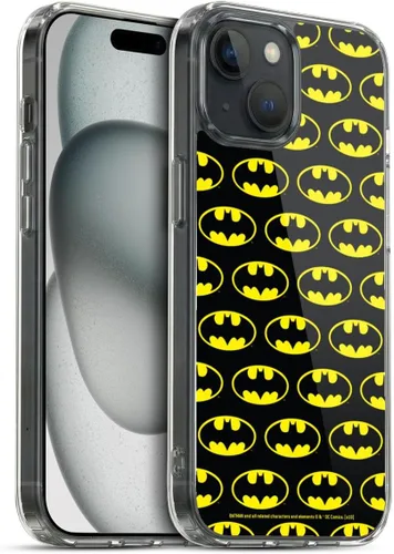 Vista 383 de Head Case Designs Funda de gel con licencia oficial de Batman DC Comics Bat Signal Logos [protección de grado militar] compatible con Apple iPhone 7