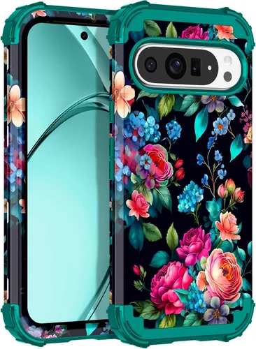 Vista 13 de Rancase Funda para Google Pixel 10 Pro XL 2025, brilla en la oscuridad de tres capas [protección de grado militar] resistente a prueba de golpes