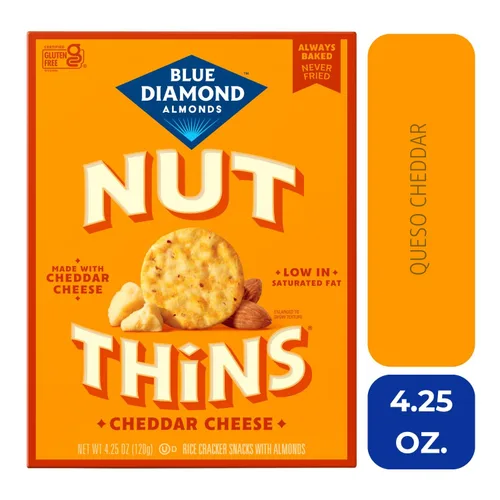 Vista 4 de Blue Diamond - Bocadillos de almendras y nueces finas, queso cheddar, 4.25 onzas
