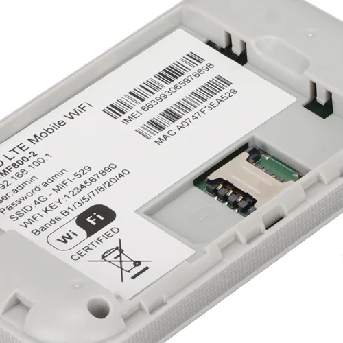 Vista 6 de Dispositivo de punto de acceso móvil 4G LTE Enrutador portátil de viaje con tarjeta SIM Enrutador desbloqueado, compatible con 8 a 10 usuarios