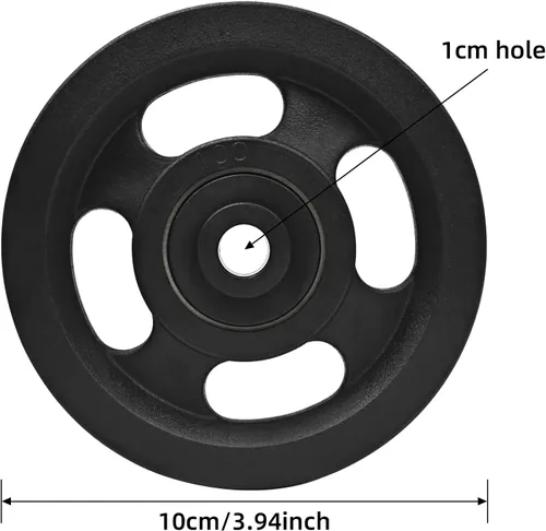 Vista 2 de Universal Bearing Pulley Wheel for Cable Machine Gym Equipment Part Garage Door