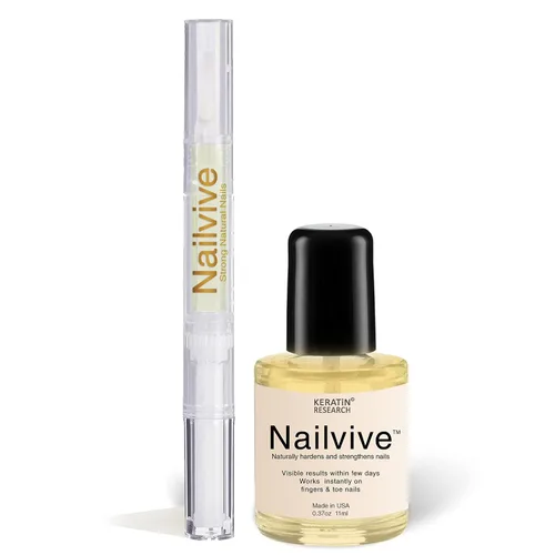 Vista 5 de NAILVIVE - Suero de uñas potentes proteínas de seda mágicas, fórmula natural probada que fortalece las uñas al instante evita que se rompan