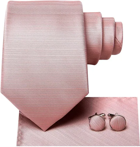 Vista 275 de Hi-Tie Corbata clásica de cachemira para hombre con pañuelo y gemelos a cuadros