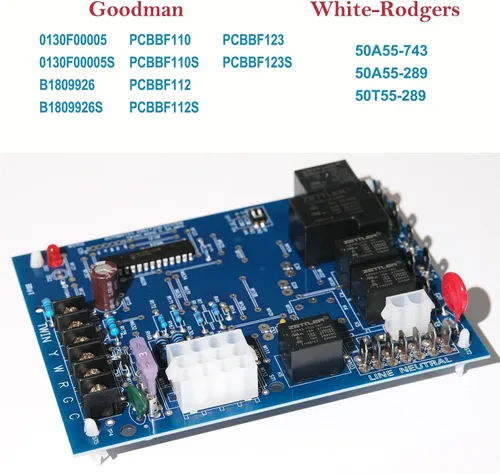 Vista 2 de Placa de control de horno actualizada 2025 50A55-743, reemplazo para placa de circuito de control de horno Amana/Goodman PCBBF112S, PCBBF110