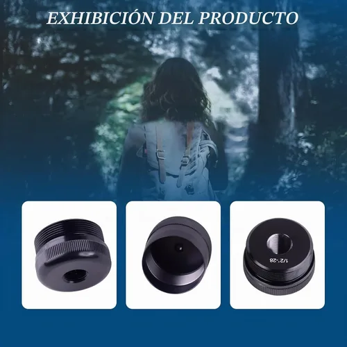 Vista 4 de Tapones de Extremo de Aluminio Roscados de 1/2"-28 (Negro) Roscado de 1/2"-28 para Unión Segura