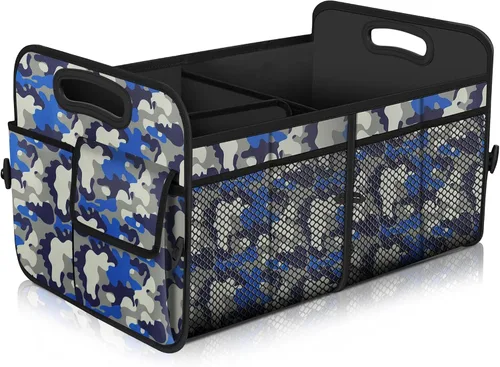 Vista 25 de Femuar Organizador de maletero de gran capacidad, accesorio impermeable para coche, antideslizante, plegable, adecuado para todos los vehículos