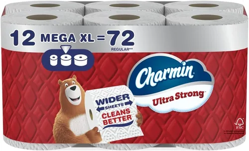 Vista 31 de Charmin Ultra Strong - Papel higiénico, Mega rollo, 18 rollos de 286 hojas por rollo