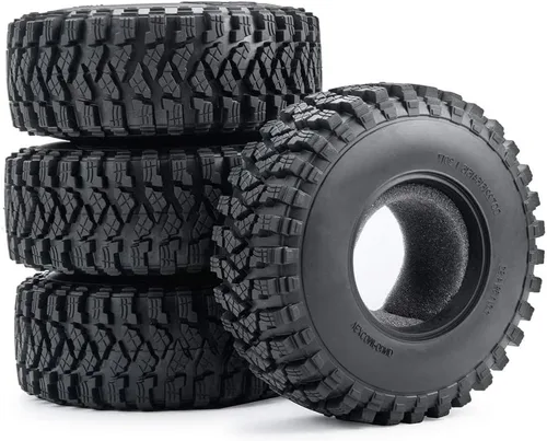 Vista 3 de 4pcs 2.2'' neumáticos de goma con espuma para 1/10 RC Axial Wraith 90048 RR10 Neumáticos OD 4.921 in, Pieza de actualización RC Crawler