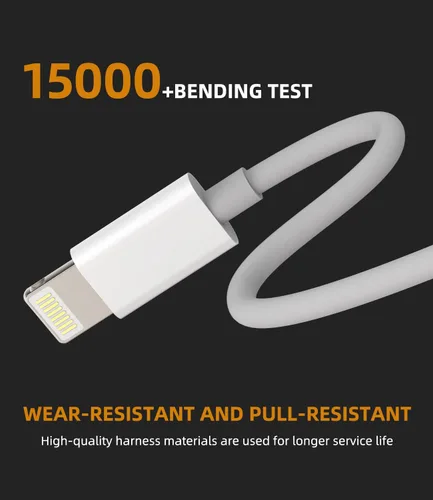 Vista 4 de Divisor Lightning a 0.138 in (paquete de 3) Adaptador AUX para iPhone para cable de auriculares, dongle Apple MFI certificado cable de carga