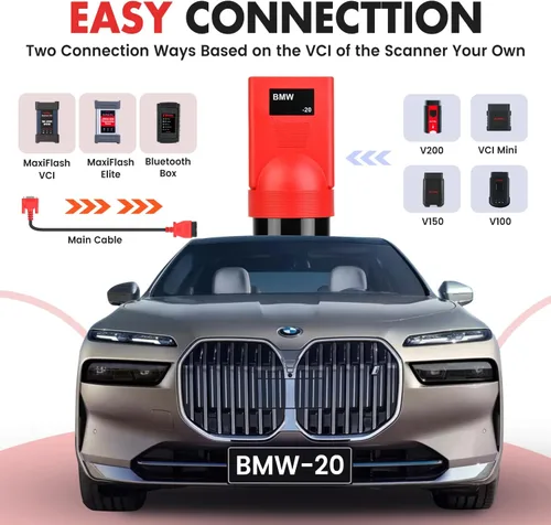 Vista 6 de Autel Adaptador de Diagnóstico Original BMW de 20 Pines, Conector Macho OBD1 de 20 Pines a Hembra OBD2 de 16 Pines para BMW de 20 Pines, Funciona