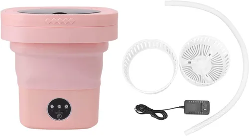 Vista 7 de Cryfokt Lavadora, 6.5L Enchufe en Arandela 100‑240V Plegable para el Hogar (enchufe EE.UU.)