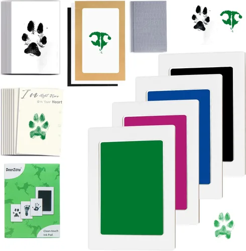 Vista 21 de DeerZone Kit de impresión de huellas sin tinta, kit de impresión de huellas de perro, kit de impresión de nariz de perro, almohadillas de tinta
