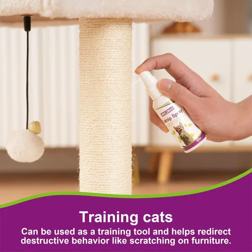 Vista 6 de Spray de hierba gatera para gatos, espray transparente para gatos y gatitos, 2.0 fl oz