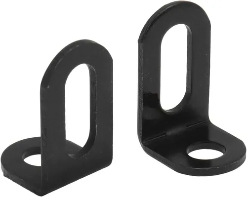 Vista 3 de Bitray Soportes de esquina en forma de L de 1.2 x 0.8 x 0.7 pulgadas, soportes ajustables de ángulo recto resistentes para muebles, soportes