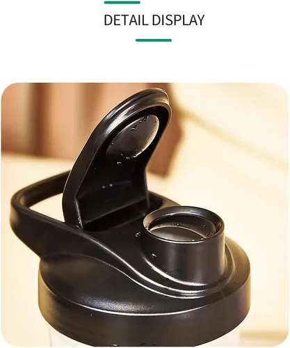 Vista 7 de ChezMax Shaker Bottle for Protein Powder (BPA free),PP5 Leakproof Mixer Cup with Built-In Mixing Blade, Portable Workout Shaker for Protein