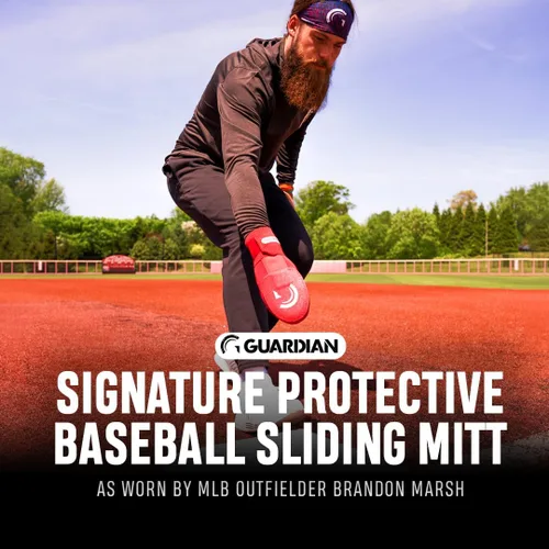 Vista 3 de Guardian Baseball Guantes deslizantes – Tallas para jóvenes y adultos – Guante deslizante para béisbol – Correa de compresión elástica, paquete de 2