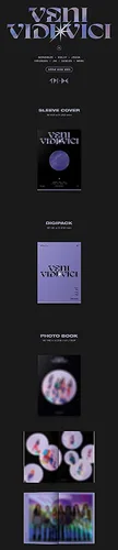 Vista 2 de Universial TRI.BE - Veni VIDI VICI [Space ver.] (1er Mini álbum) Álbum+Póster plegado+CulturaRegalo coreano