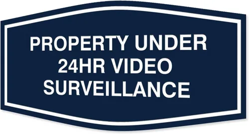 Vista 19 de Fancy Property - Señal de videovigilancia (cámara) de menos de 24 horas (negro) - Pequeño (paquete de 1)