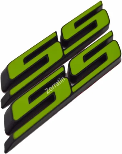 Vista 11 de Slant, calcomanía, emblema para defensas, parrilla lateral, de acero inoxidable, para Chevy IMPALA COBALT Camaro 2010+, 2 unidades, Negro