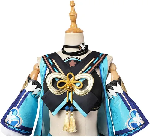 Vista 5 de Kirara - Disfraz de cosplay, traje de rol, vestido de Kirara, traje completo, ropa de anime con peluca