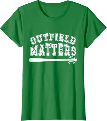 Vista 27 de Playing Baseball Outfield Matters - Camiseta Baseball Outfields Funny, Rojo