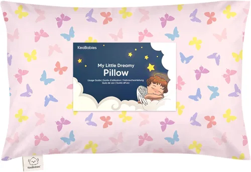 Vista 25 de Almohada para niños pequeños con funda - 13 x 18 pulgadas My Little Dreamy Almohada para niños pequeños de KeaBabies para viajar y dormir, funda