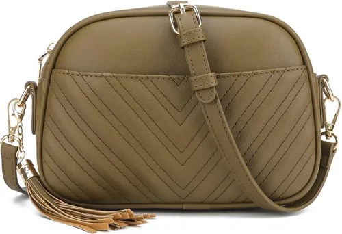 Vista 7 de lola mae Bolso bandolera acolchado, bolso de hombro de diseño moderno