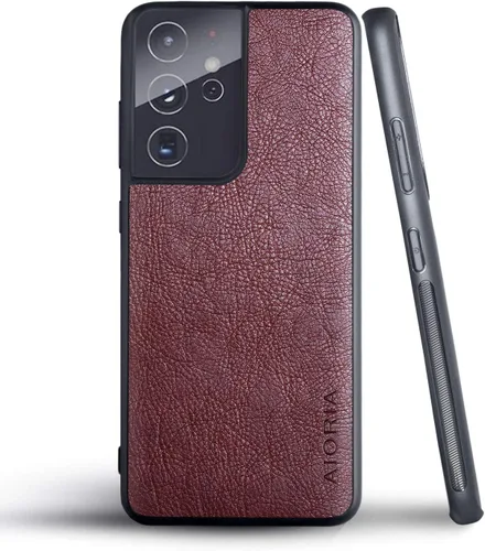 Vista 52 de AIORIA Para Samsung Galaxy Note 20 Case, 6.7 pulgadas Premium PU Leather Cover Retro Business Design Funda protectora completa para Samsung Note 20